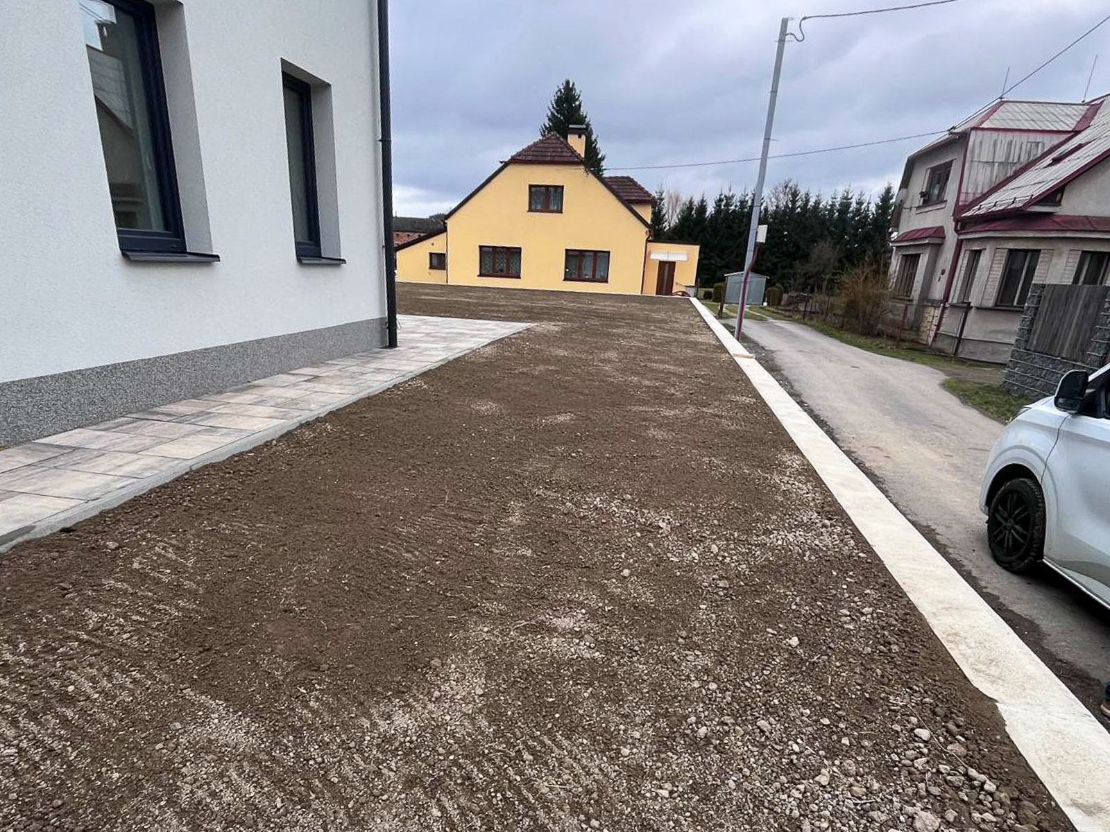Pozemek před realizací