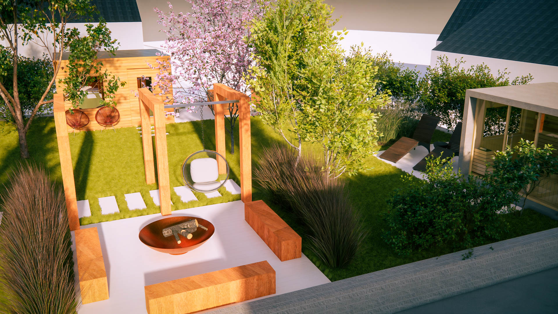 Ohniště a designový prvek