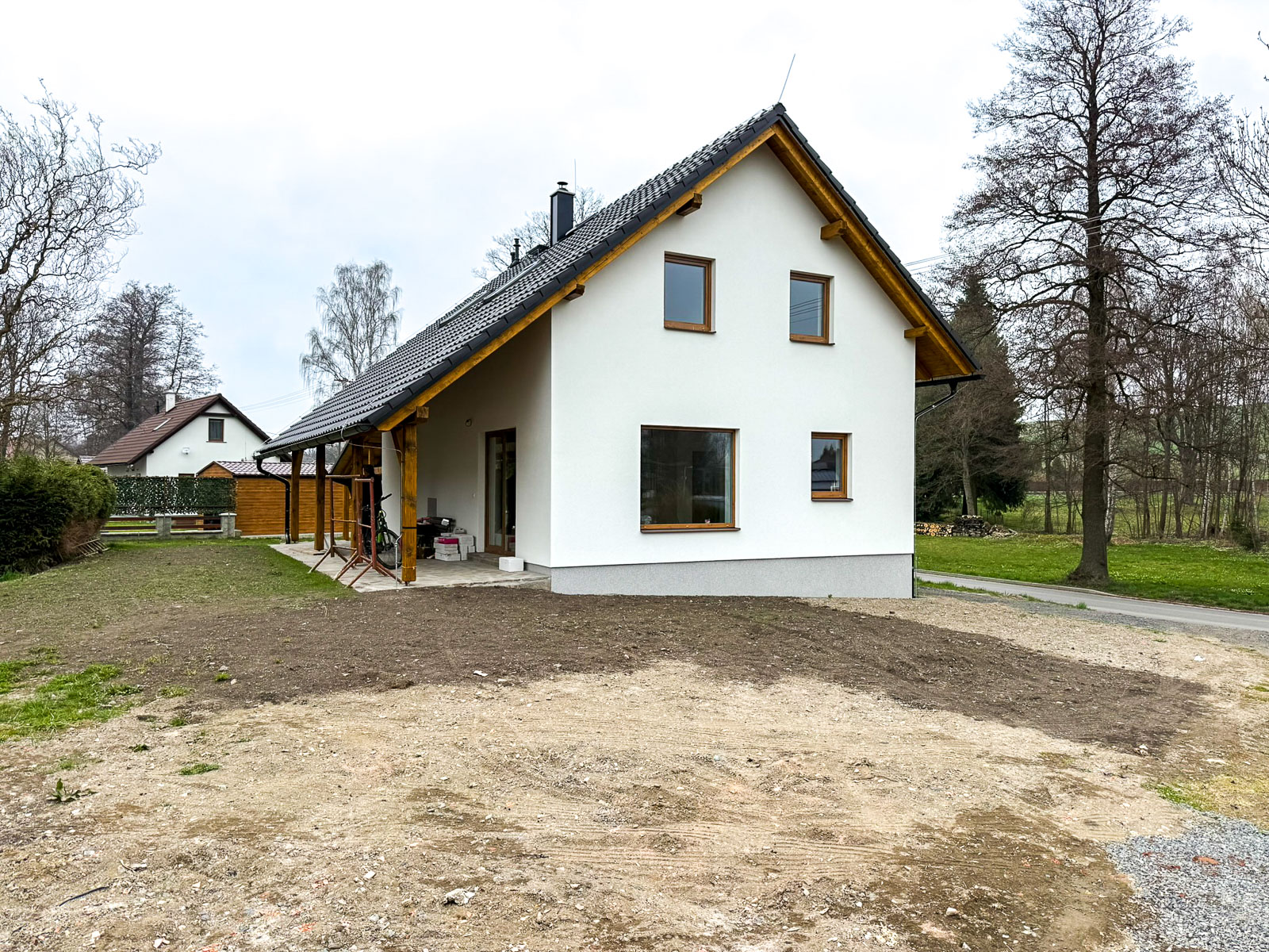 Pozemek před realizací